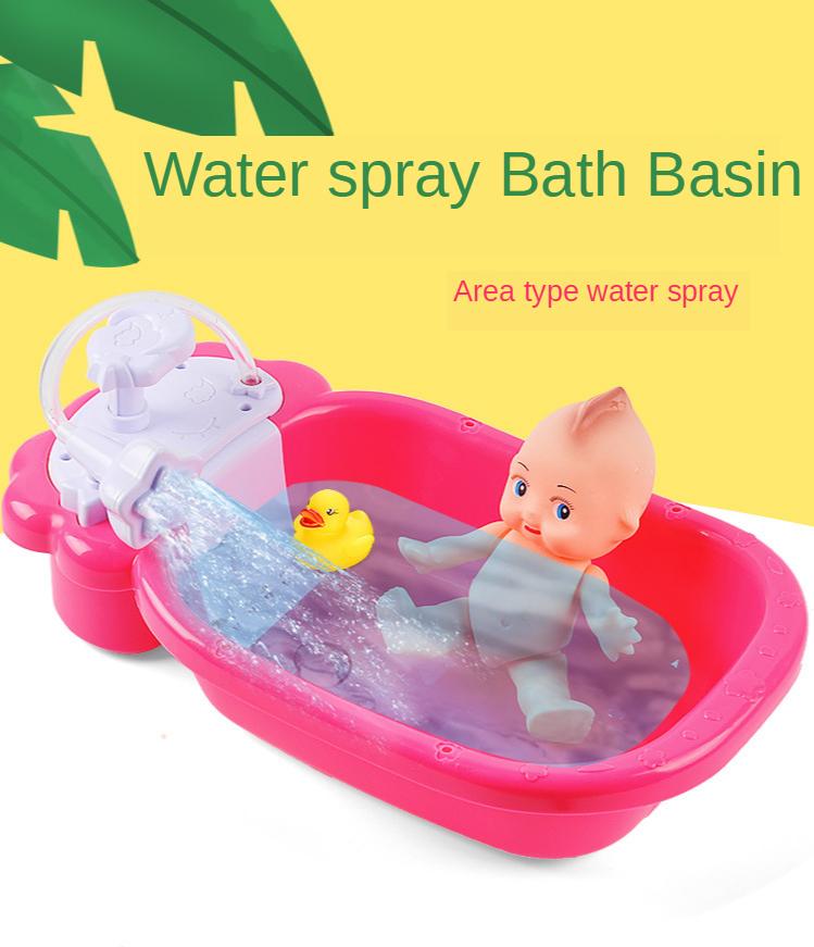 Mini Plastic Toy Bathtub with Shower Fits Most Dolls Up to ...