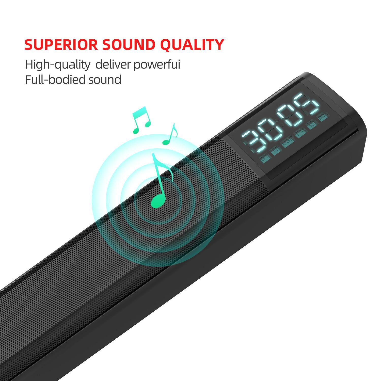 10w Bluetooth Long Speaker Stereo 3D Surround High Volume 